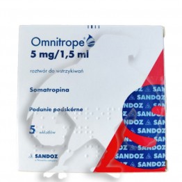 Omnitrope (Омнитроп жидкий) 150 ЕД (5 фл)